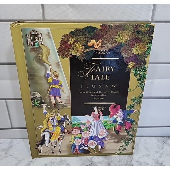 Jigsaw Puzzle Books 6 Fairy Tales Puzzles & Big Fairy Tales Puzzle Home School - Picture 2 of 5